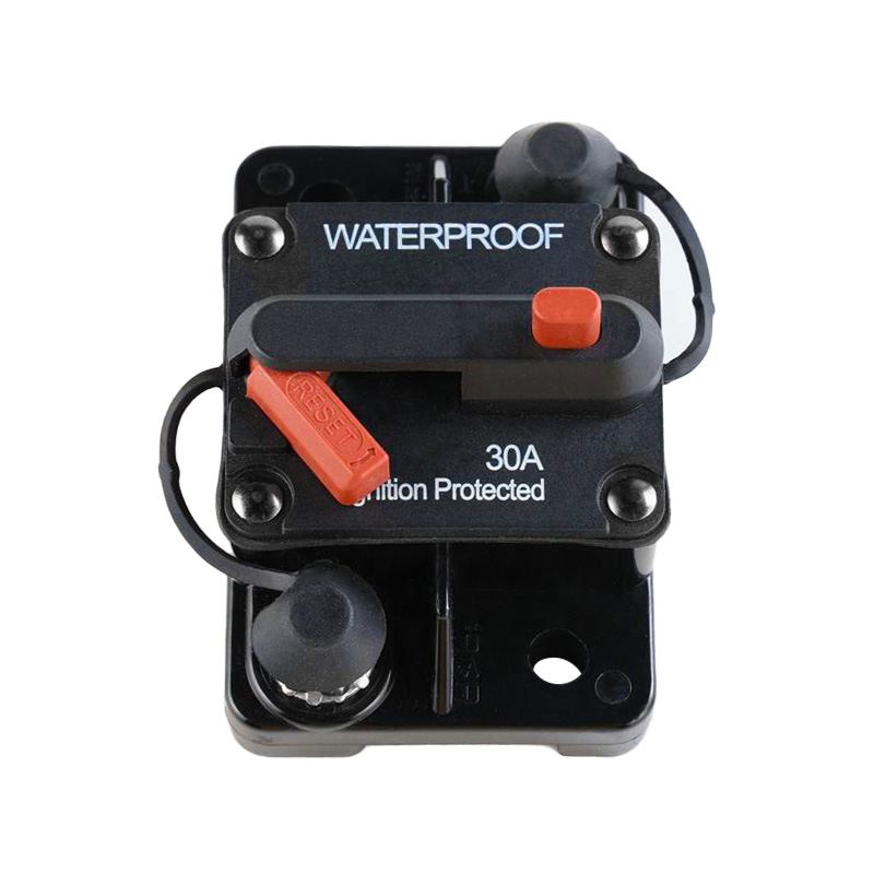25-200A Car Auto Audio Marine RV Boat Motor DC Battery Overload Protector Fuse Holder Circuit Breaker Switch With Manual Reset