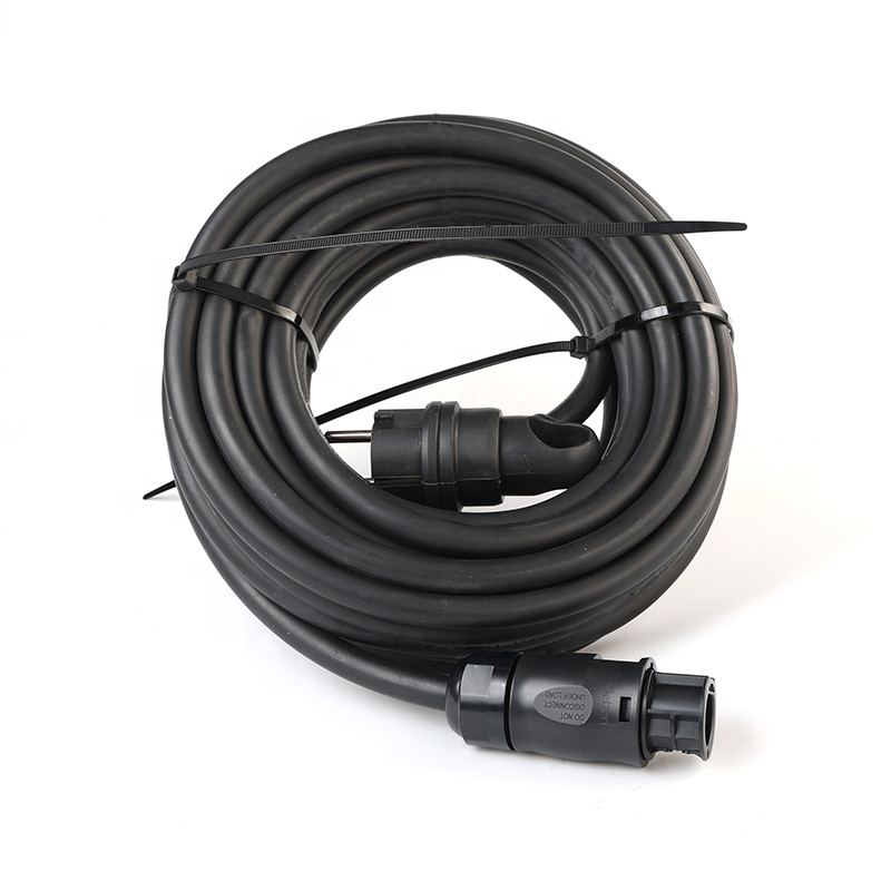 IP68 Waterproof Assembled Type Betteri BC01 Male Female Connectors Solar Micro Inverter to EU Schuko Extension Plug Power Cables