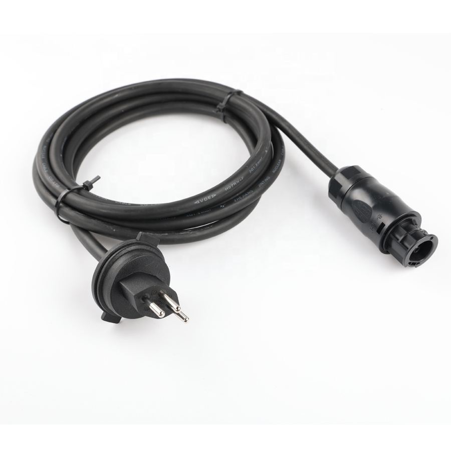Wholesale BC01 Female Cable Swiss 3 Pin T13 S+ Certificate Power Cord Plug 3G1.5 Rubber Wire