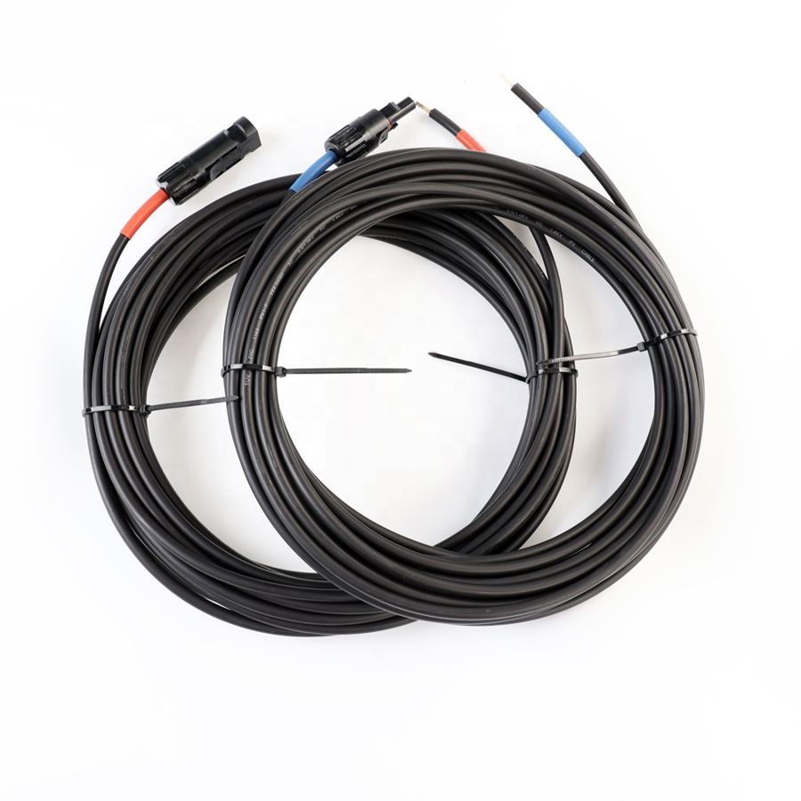 CE Certification 7m 10m 12AWG Solar Connector 5.85mm Wire Reverse Connection Power Cable Custom Length