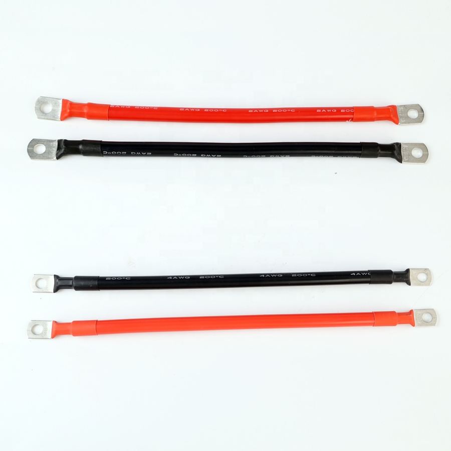 4AWG 2AWG 1/0AWG Insulated Cable Red Black Boat Electric Battery Wire Car Marine Flexible Silicone Battery Wire Cable