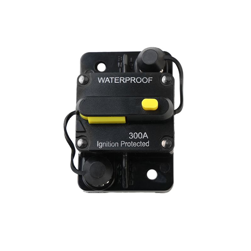 Nickel-Plated Iron Nuts 100-300A Customizable System Protection DC Circuit Breaker for Car Audio
