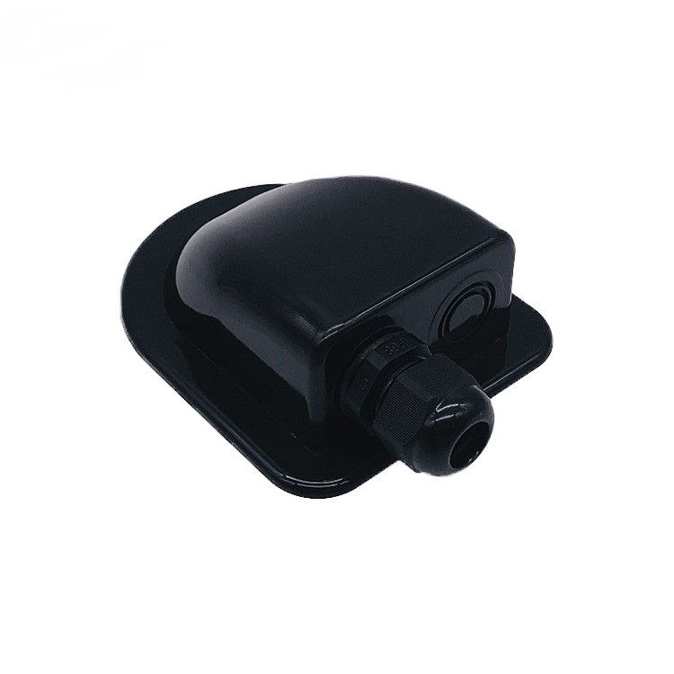 Outdoor Waterproof ABS Plastic Black Single Solar Cable Glands Plate Systems for Caravan RV Marine