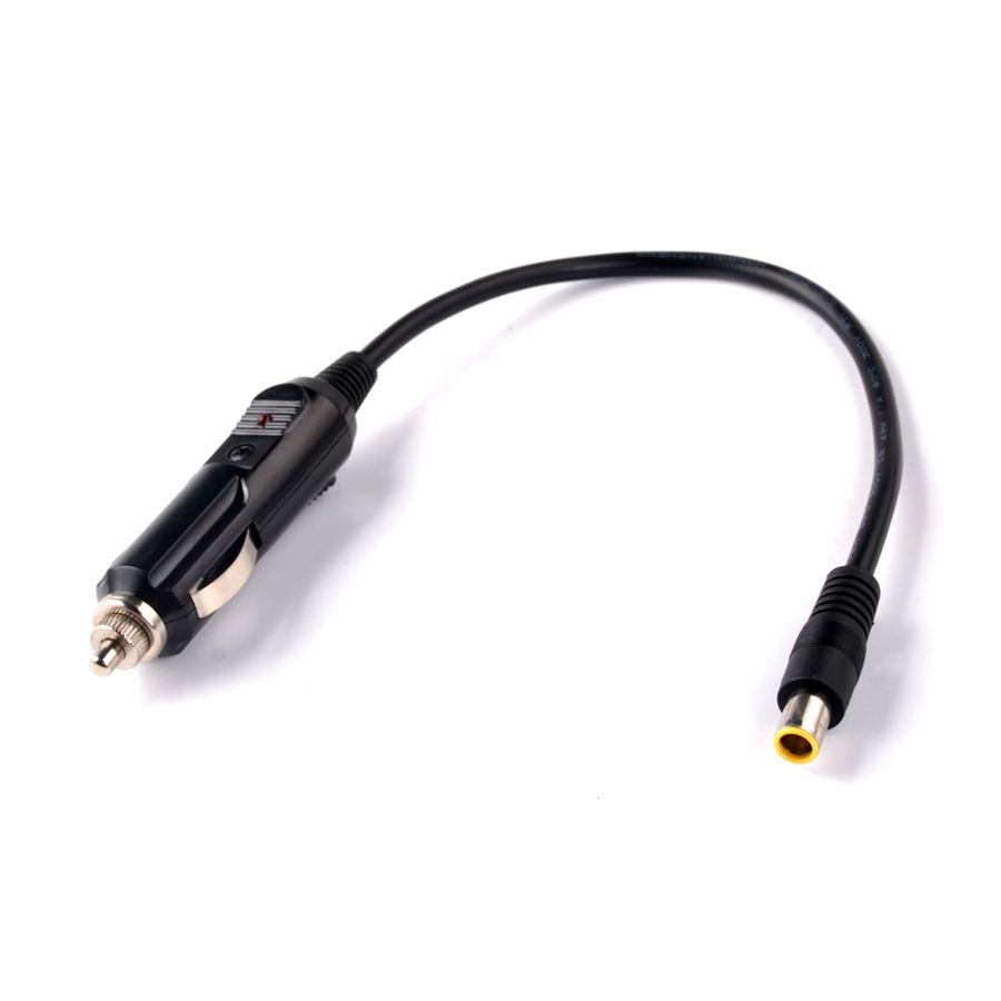 1.5M 12V 16AWG 5.5MM RV Car Cigarette Lighter Plug Connector to DC7090 Cable for Outdoor Power Station Charging