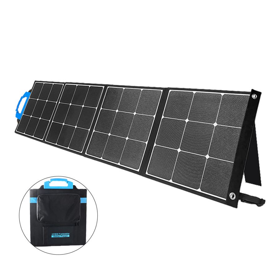 120W 200W 400W Portable Waterproof ETFE Foldable Flexible Solar Panel for Battery Charge Power Station Outdoor Camping Hiking