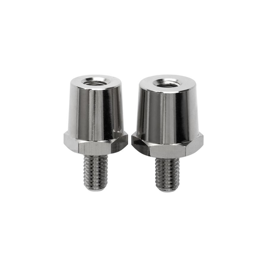 Brass Nickel Plated Battery Pole Terminal Adaptor From M8 to M8 for Motorhome Boat Yacht Car Solar Applications
