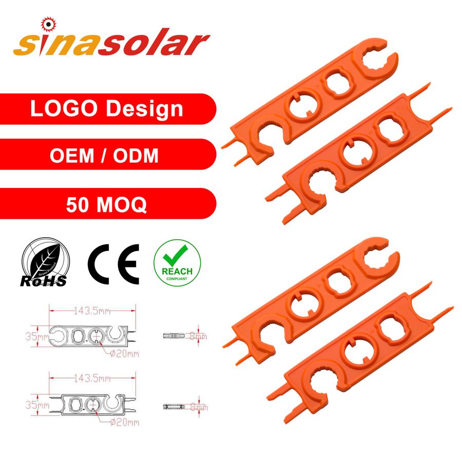 2pcs Multifunction PA Plastic Solar PV MC Connector Tool Spanners Solar Wrench Hand Tool for Solar System