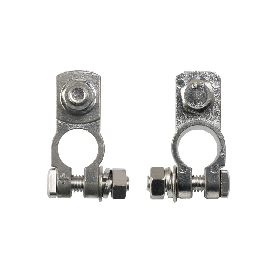 Thickening Heavy Duty Auto Car Front Tin Plating Brass Lithium Battery Post Pole Terminal Connectors Adapters With Iron Screws