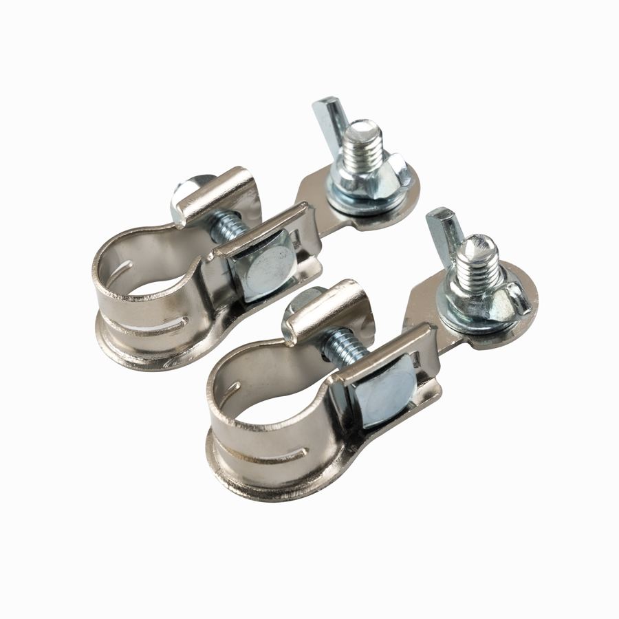 Heavy Duty Auto Car Front Tin Plating Brass Lithium Battery Post Pole Terminal Connectors Adapters with Iron Screws