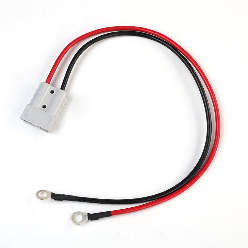 Red Black 50cm 6mm 50A Power Plug Connector to OT6-8 O Ring Terminal RV Battery Power Wire Extension Cord Cable