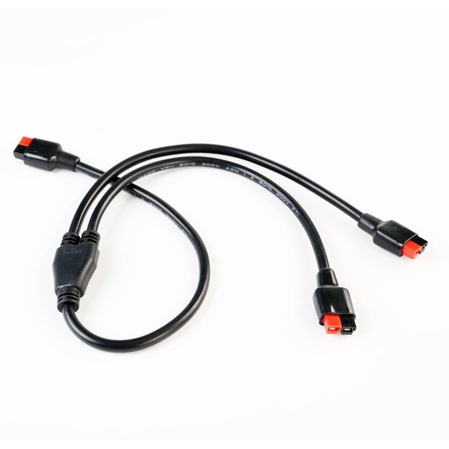 Y Splitter 1M 14AWG 6.5OD 30A 1 to 2 Plug Connector Parallel Spliter Conversion Battery Extension Cable