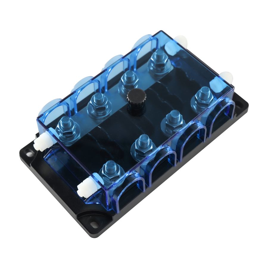 12V 24V 48 V One Two 4 12 Way Mega PC PBT Copper M8 Car Automotive Adv Motorcycle Tractor Jcb 4cx Fuse Holder Junction Box