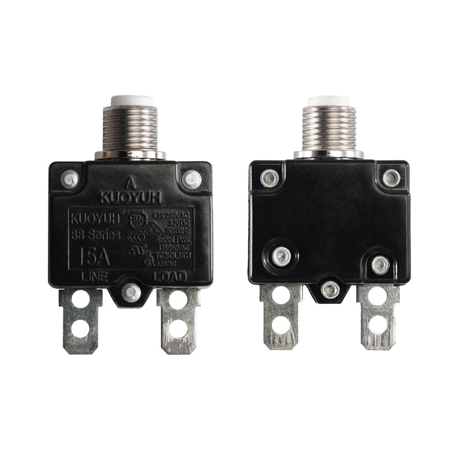 5-20AMP 88 Series Miniature Circuit Breaker Fuse Holder Line Overload Protector With Push Reset Button
