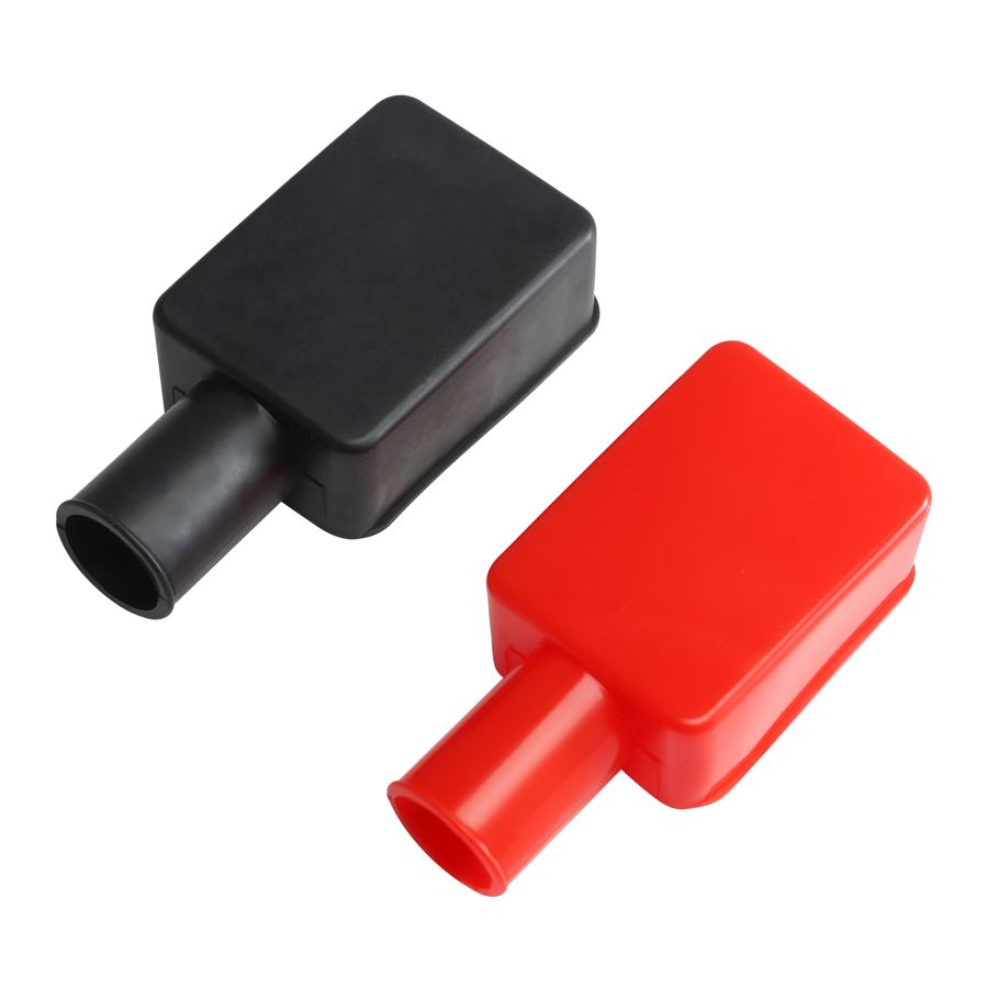 Dust-proof Soft PVC Rubber Positive and Negative Battery Terminal End Insulating Protective Cover for Marine Boot