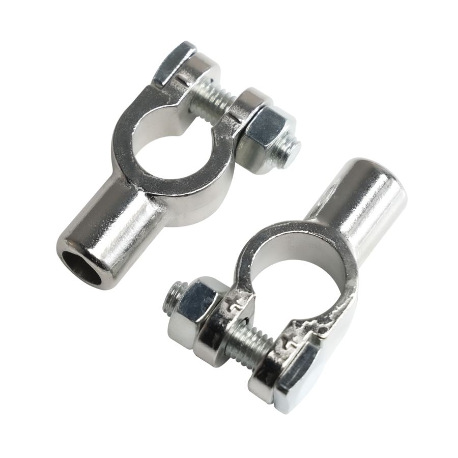 Brass Plated Tin Iron Screw Post Positive Negative Gender Car Lithium Battery Terminals for Automotive Boat Yacht