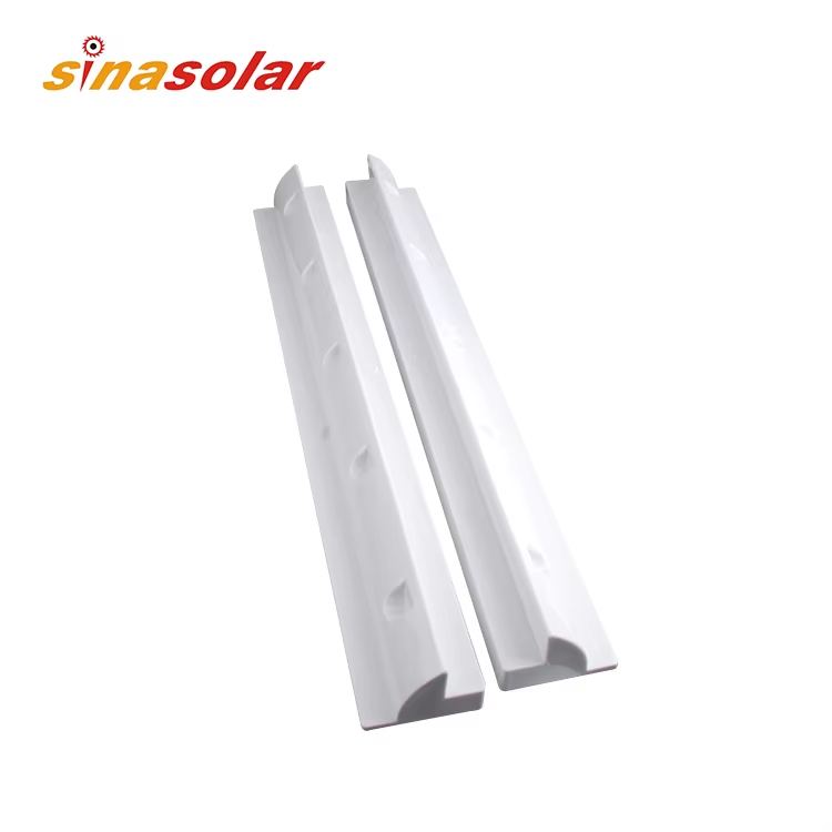 680mm White Black Caravan Solar Panel Bracket Mounting Kit UV Resistant ABS for Solar Panel