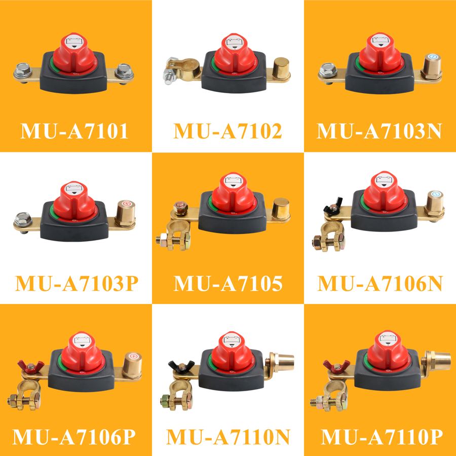 Heavy Duty 300A 12V 24V 48V Dual Car Vehicle RV Marine Battery Isolator Master Kill Rotary Switch Disconnect Power Cut Off Kit