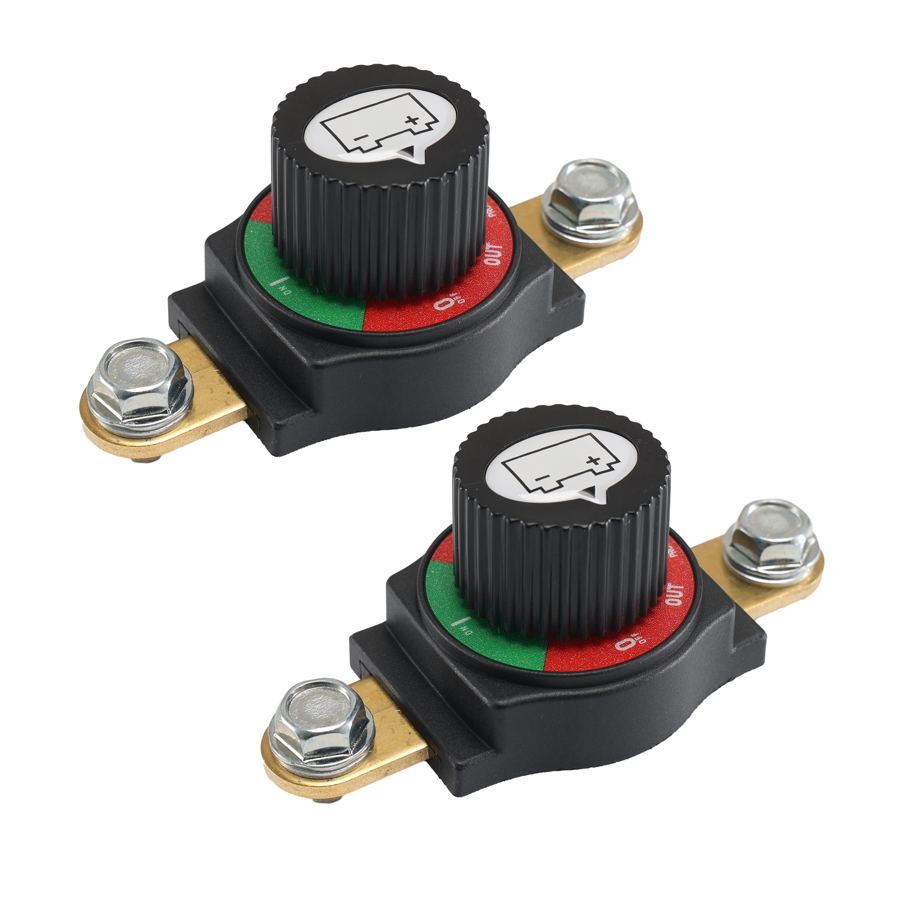 Heavy Duty 300A 12V 24V 48V Dual Car Vehicle RV Marine Battery Isolator Master Kill Rotary Switch Disconnect Power Cut Off Kit