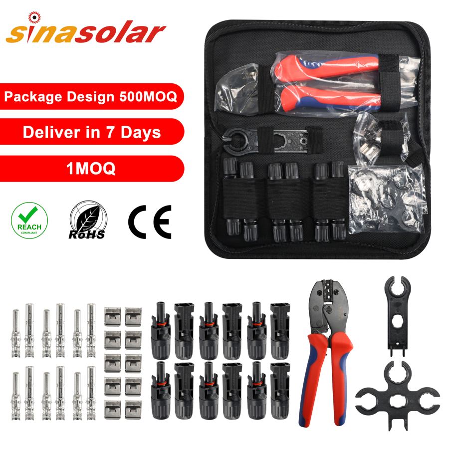 Stock Available CE Certification Solar Energy PV Crimping Tool Kit Wire Stripper Electrical Tool Set MC Connector for PV Systems
