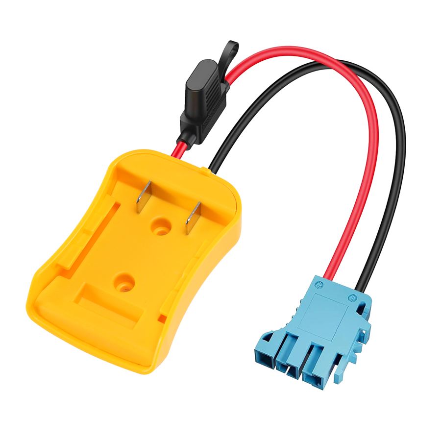 18V Power Wheel Adapter Battery Converter with 30A Fuse 14AWG Wire Harness Connector for M18 Li-ion Battery DIY RC Toys