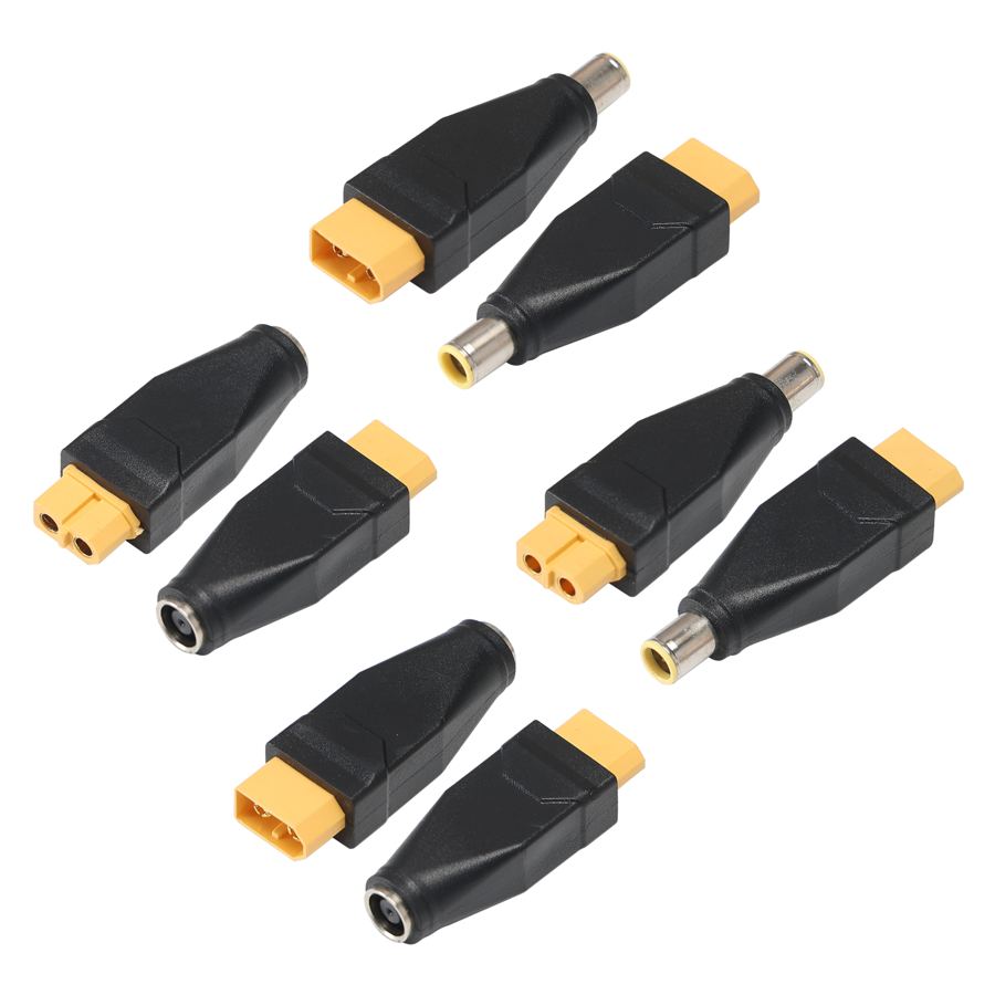 Heavy Duty XT60 to DC 7909 Connector Adapter Converter Male to Female for Portable Power Station Solar Generator Lipo Battery