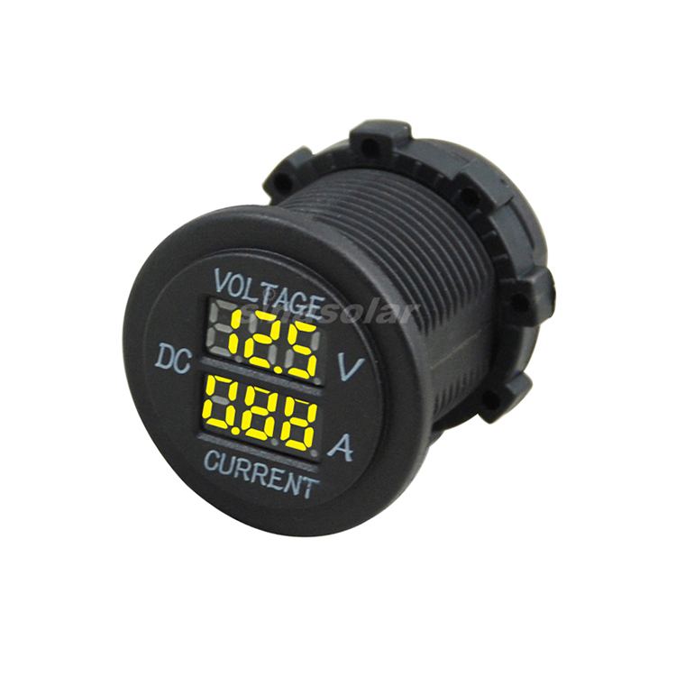 12V/24V Digital Voltmeter and Ammeter Power Waterproof Extension Socket Power Outlet Socket for Car Boat Marine