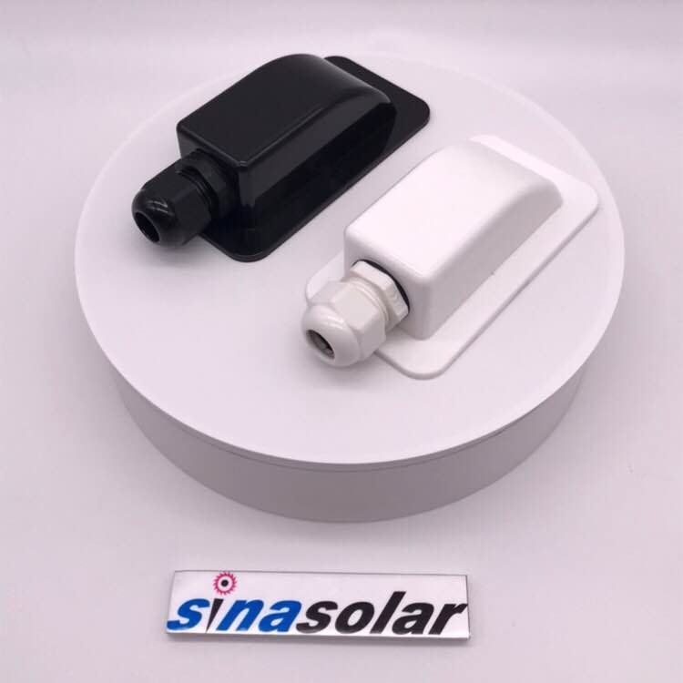 White All Cable UV Resistant ABS Single Waterproof Solar Rubber Cable Entry Boot for Caravan RV Boat Motorhome Yacht