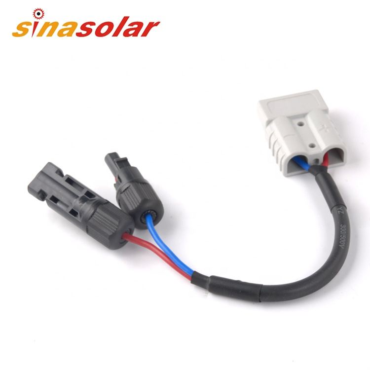 High Quality Custom Logo 50A 0.2m Solar Plug Power Cable Wire With Sb50 Plug for Solar Power System Construction